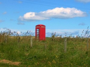 Clásica cabina británica 